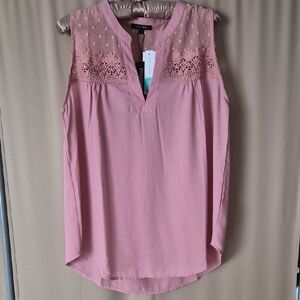 Papermoon Blush Pink Lace Detail Blouse